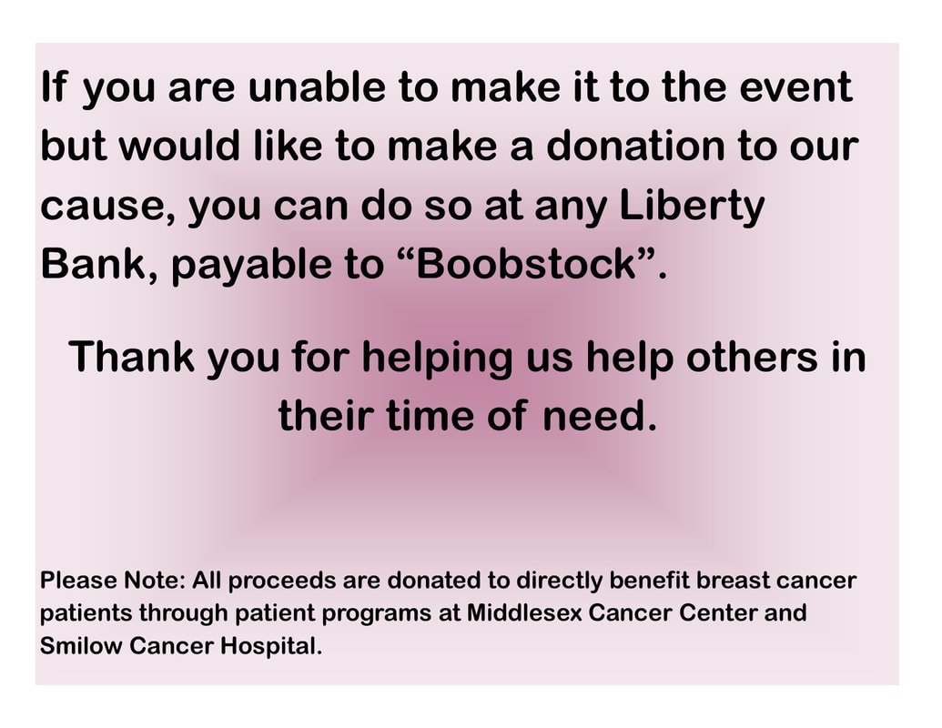 How to make a donation to Boobstock at Liberty Bank